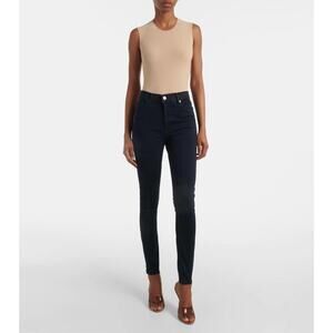 Frame Denim Le High Skinny Navy High Rise Jeans Size 25